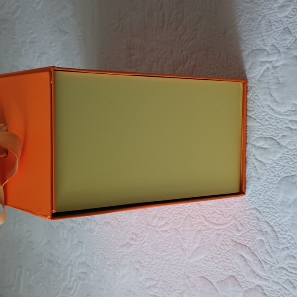 Louis Vuitton Signature Orange & Gold Storage Magnetic Handles Box Large - Picture 8 of 9
